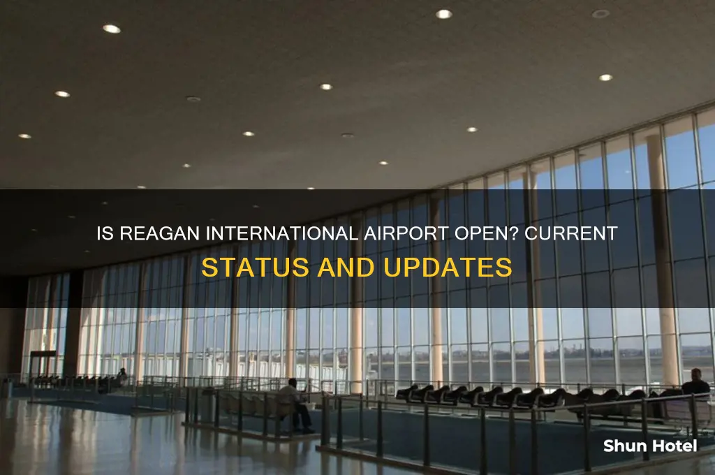 is reagan international airport open