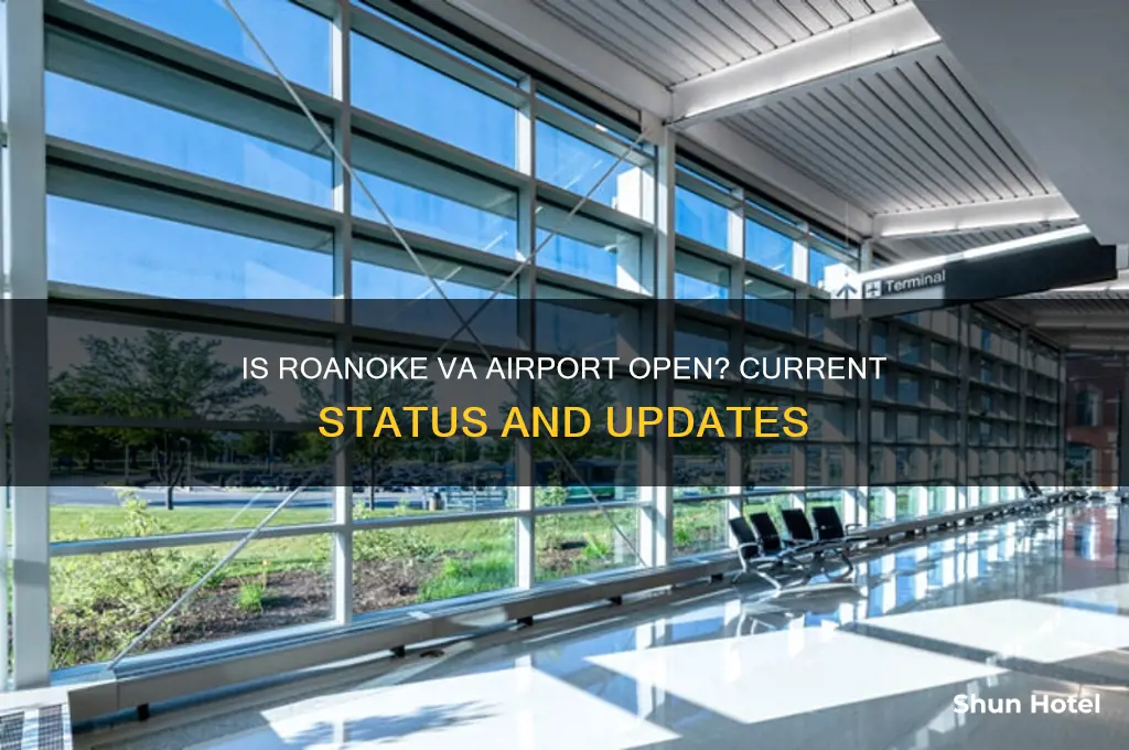 is roanoke va airport open