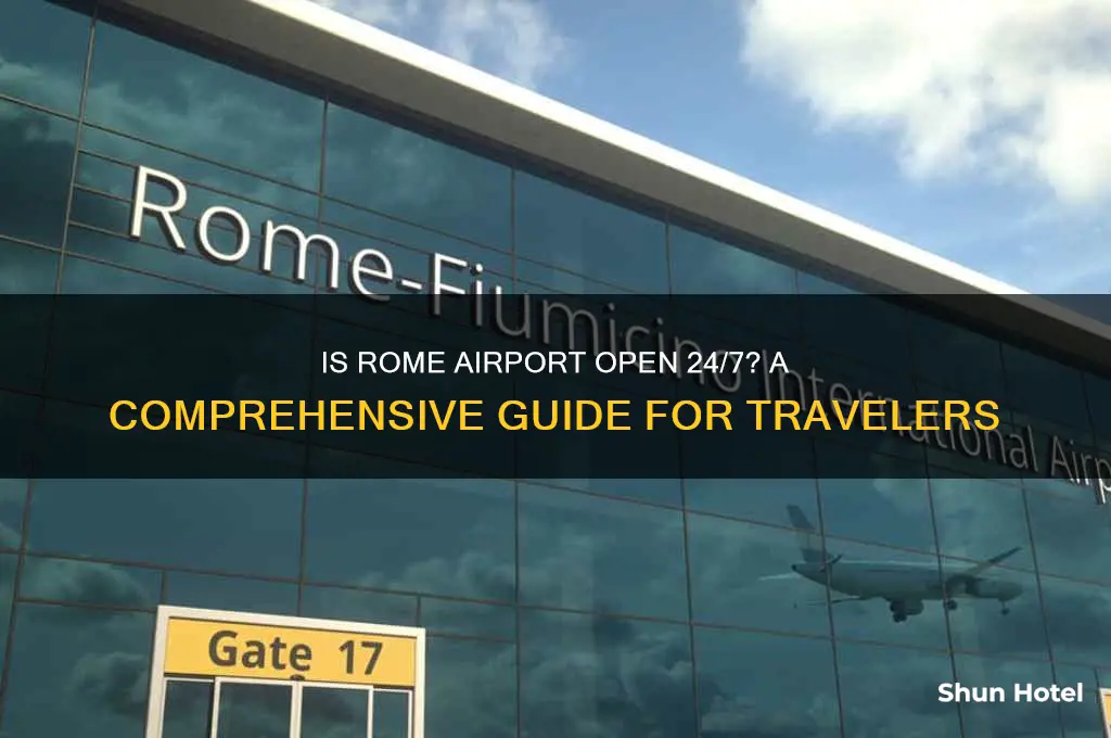 is rome airport open 24 hours