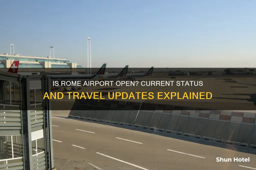 is rome airport open