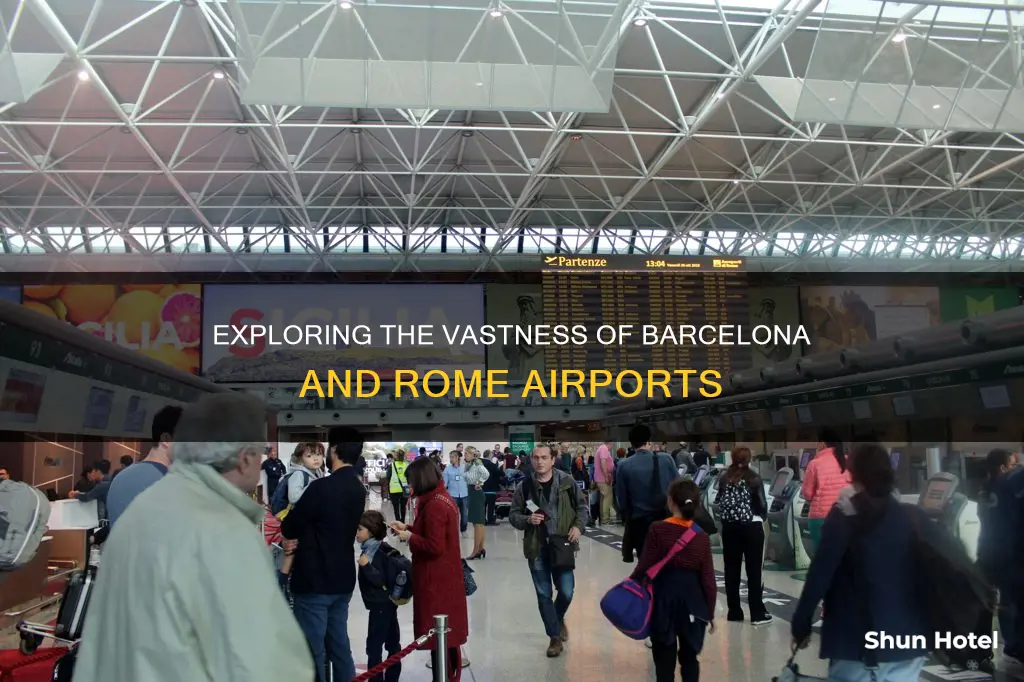 is rome airport or barcelona bigger