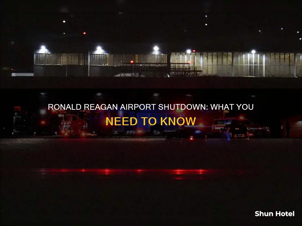 is ronald reagan airport shut down