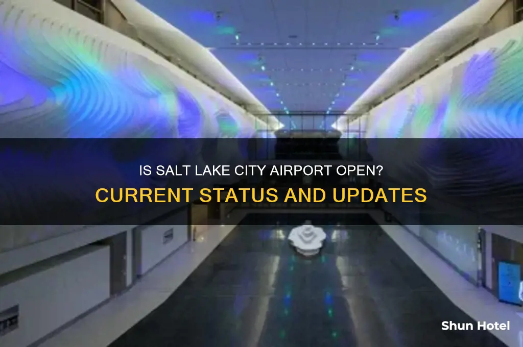 is salt lake airport open