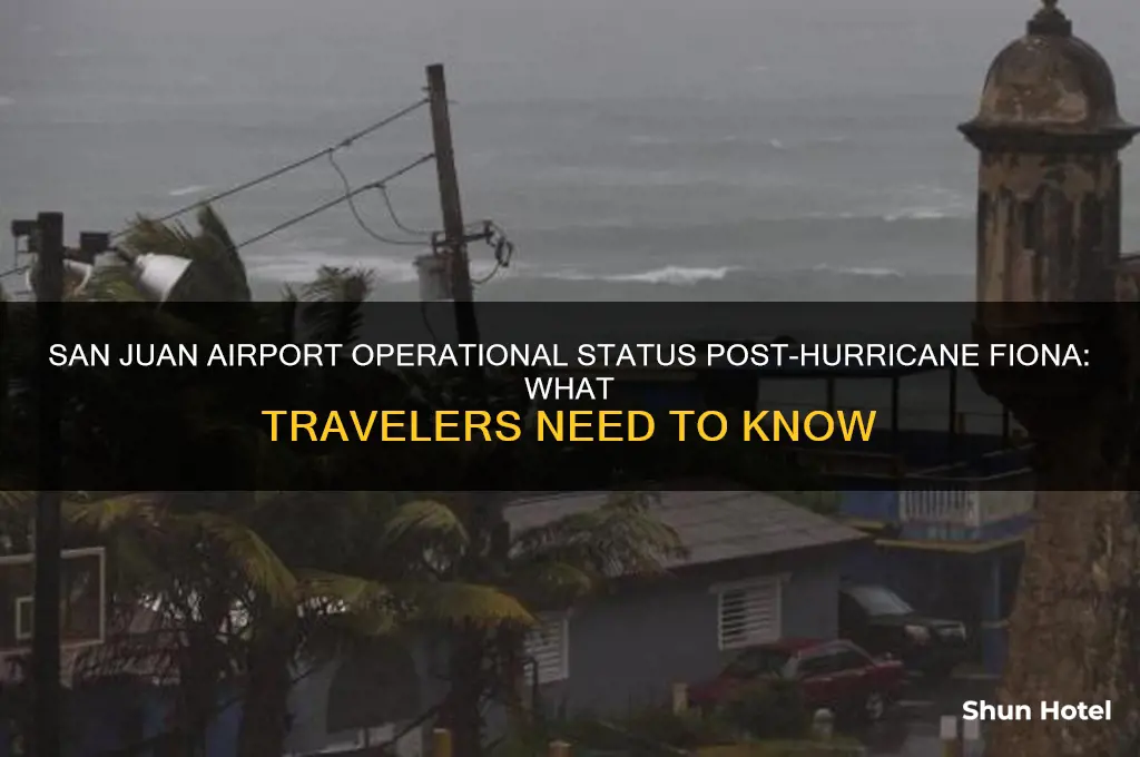 is san juan airport open after fiona