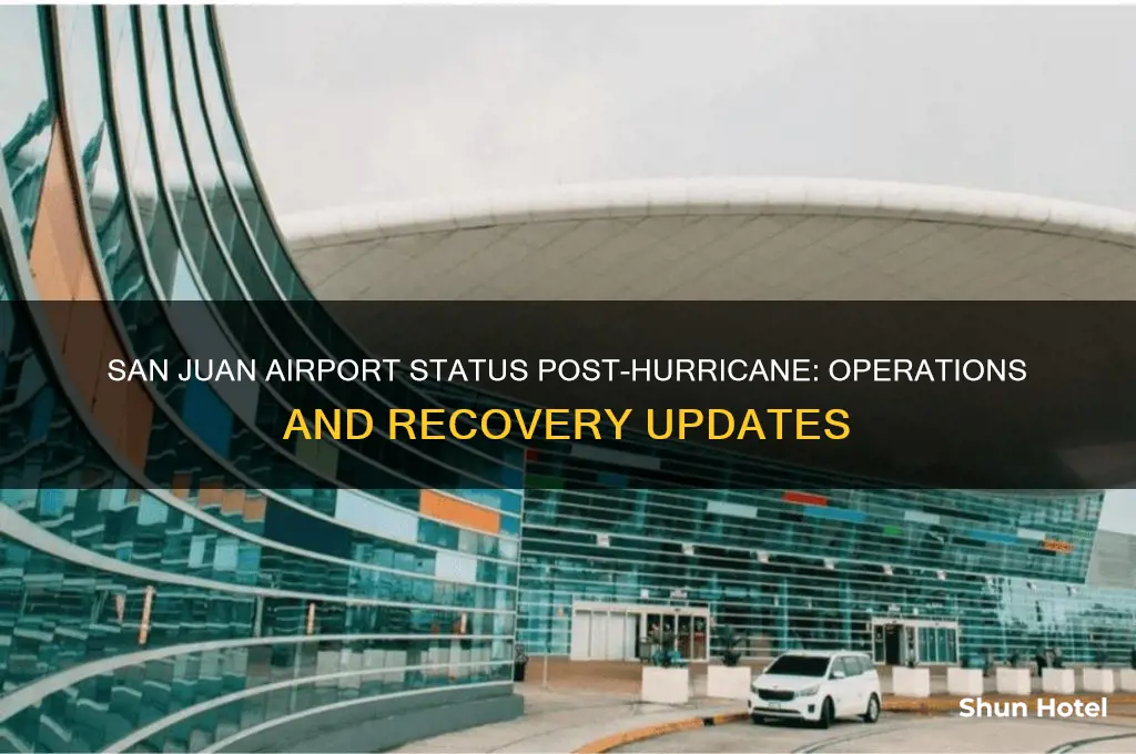 is san juan airport open after hurricane