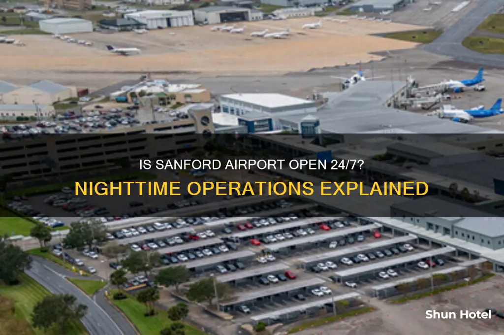 is sanford airport open all night