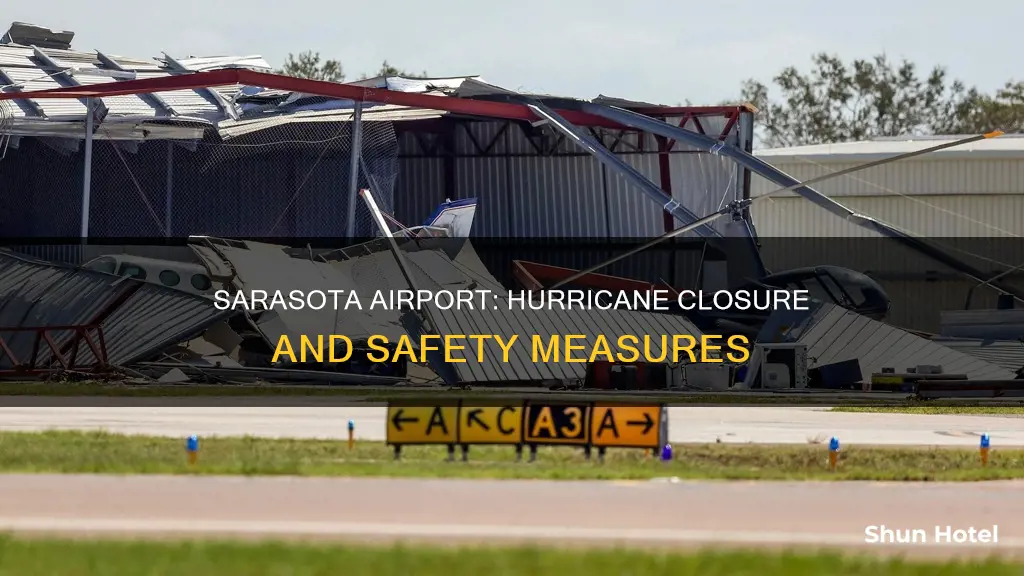 is sarasota airport closing for hurricane