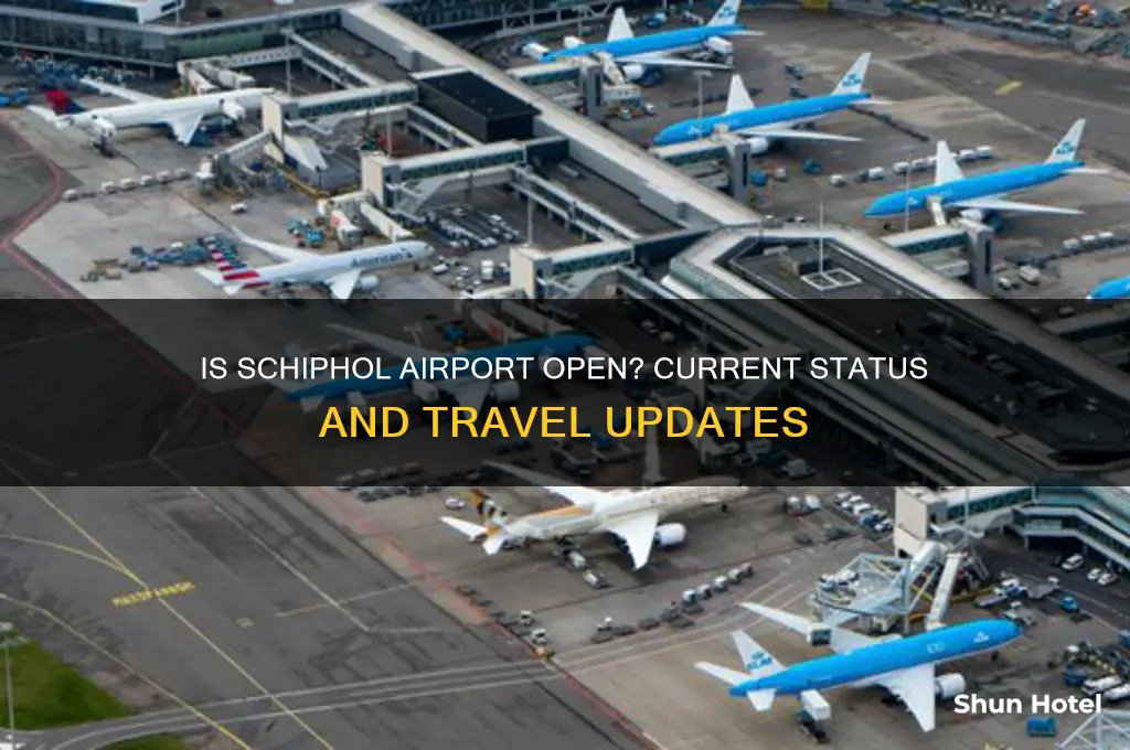 is schiphol airport open