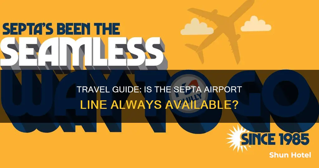 is septa airport line 24 7