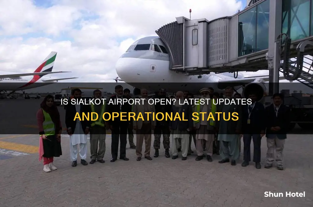 is sialkot airport open