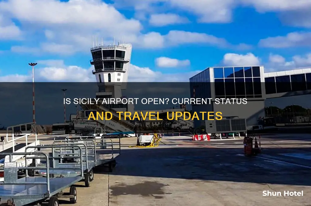 is sicily airport open