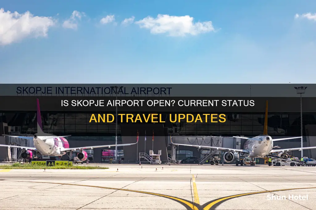 is skopje airport open