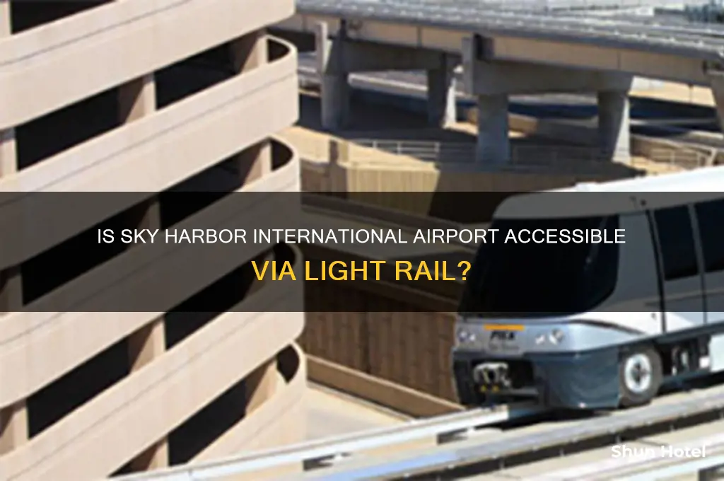 is sky harbor international airport on the light rail