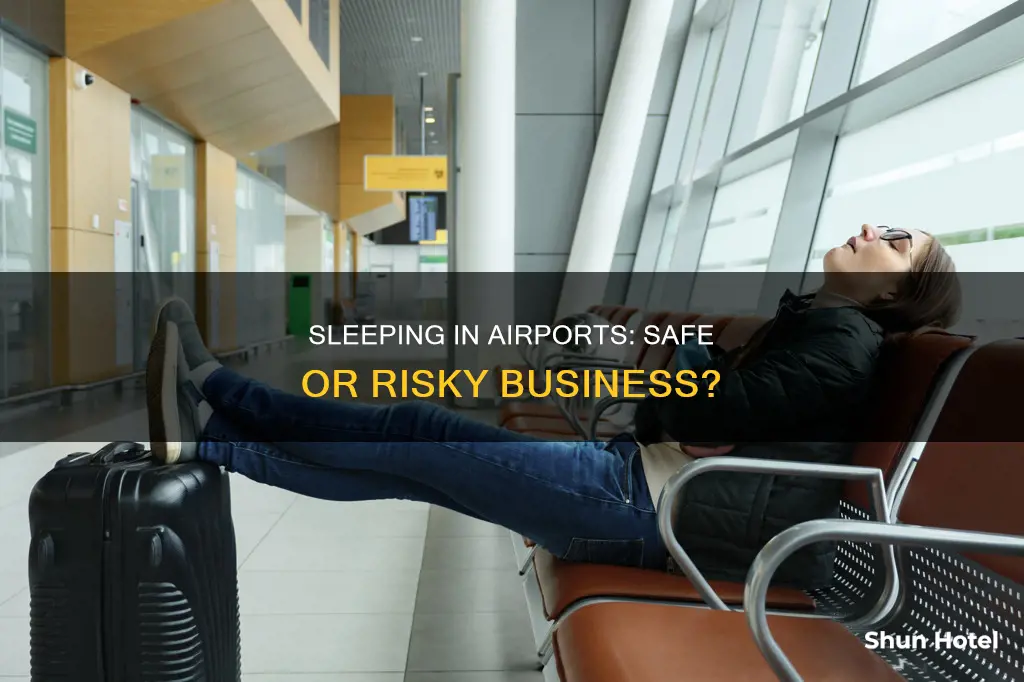 is sleeping in an airport safe