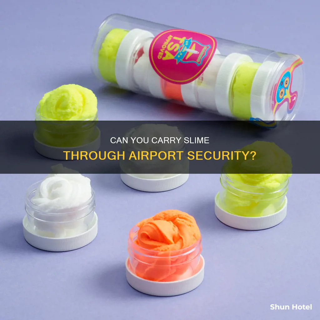 is slime allowed through airport security