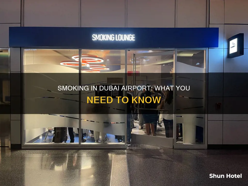 is smoking allowed in dubai airport