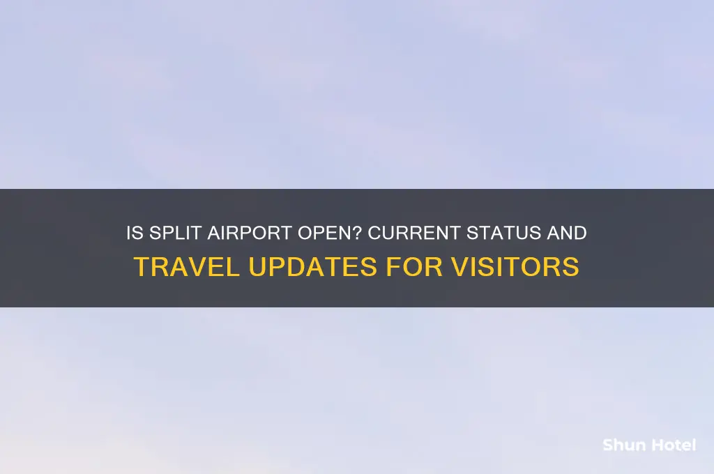 is split airport open