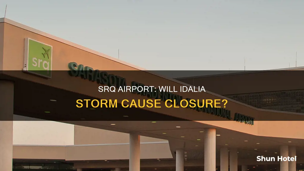 is srq airport closing for idalia