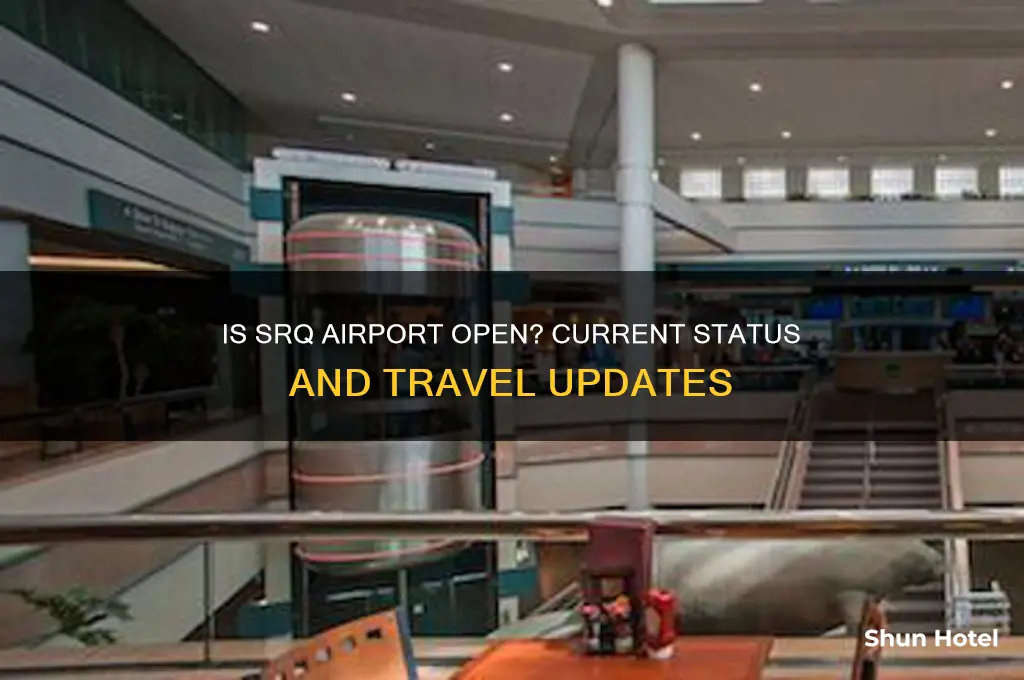 is srq airport open