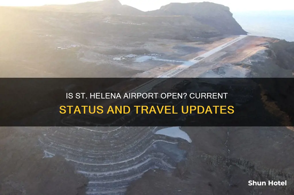 is st helena airport open