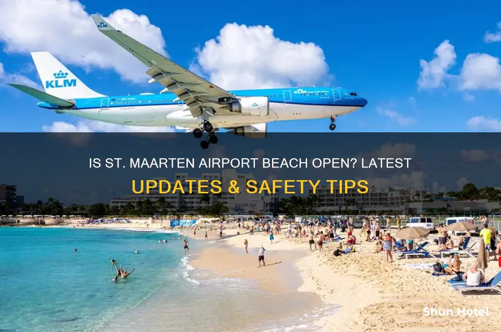 is st maarten airport beach open