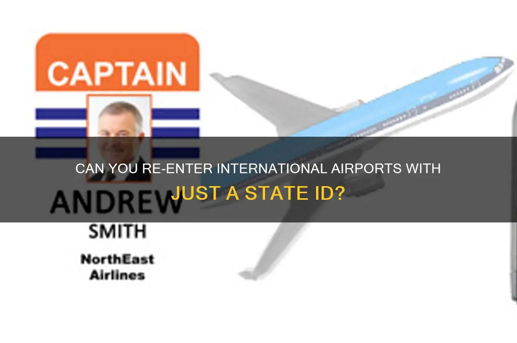 is state id enough to get back into airport internationally