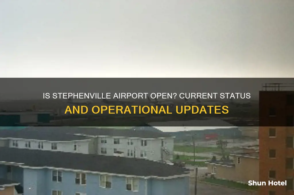 is stephenville airport open
