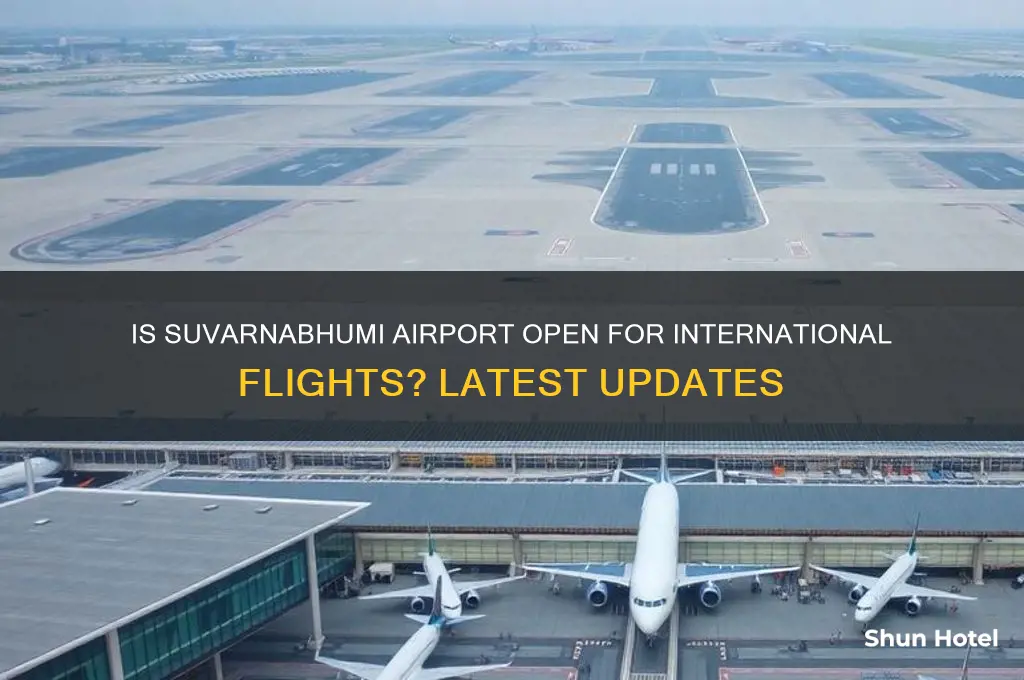 is suvarnabhumi airport open for international flights