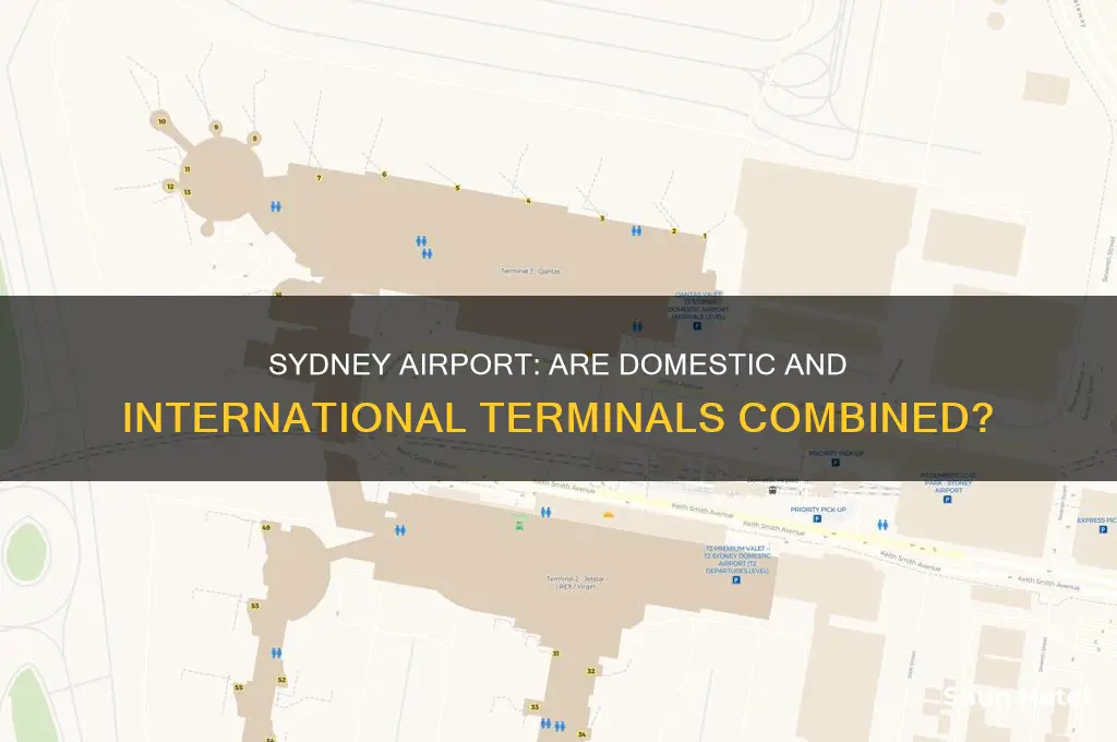 is sydney domestic and international airport together