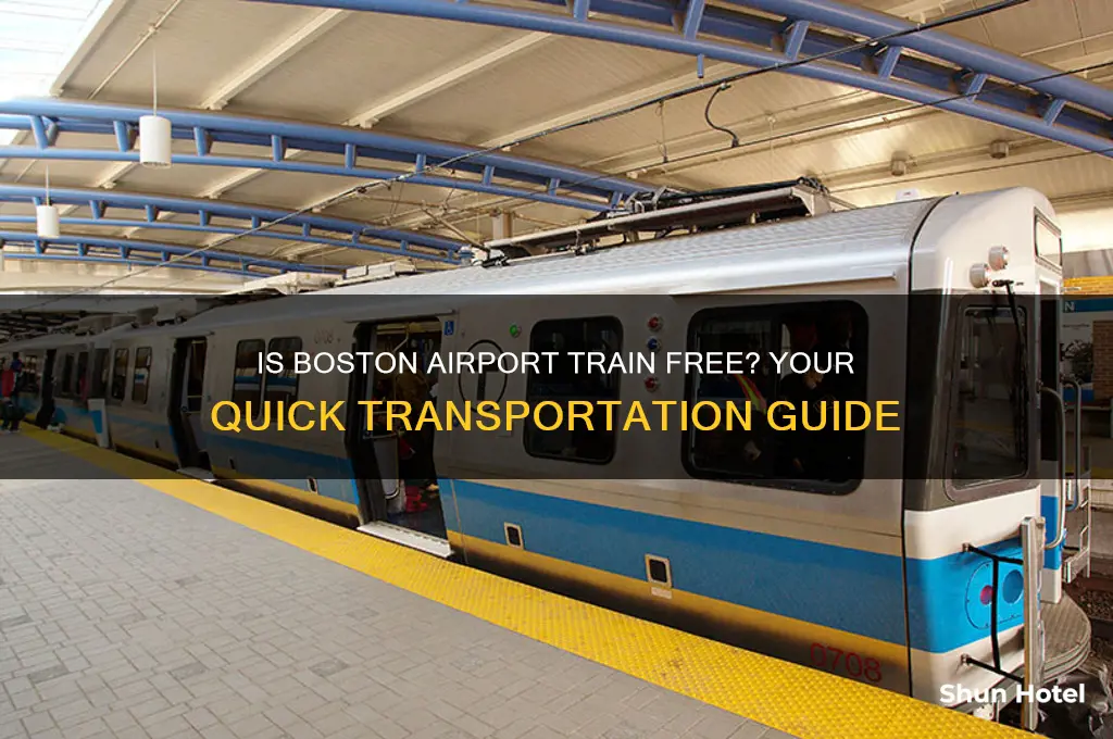 is taking the train from boston international airport free
