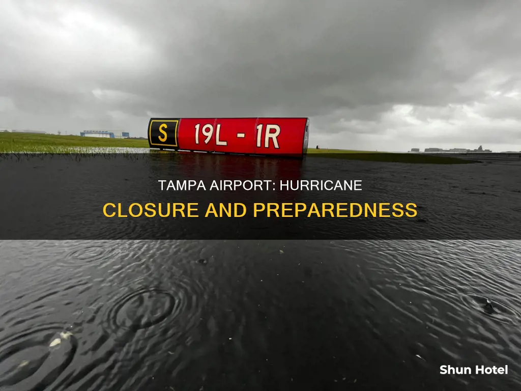 is tampa airport closing for hurricane