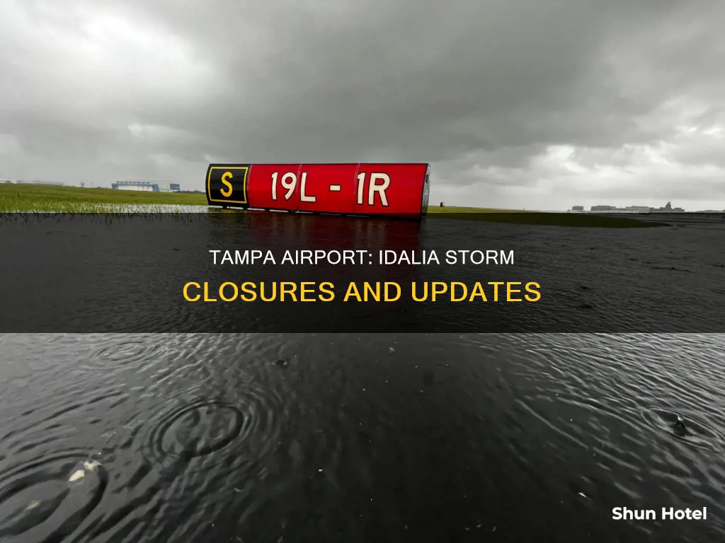 is tampa airport closing for idalia