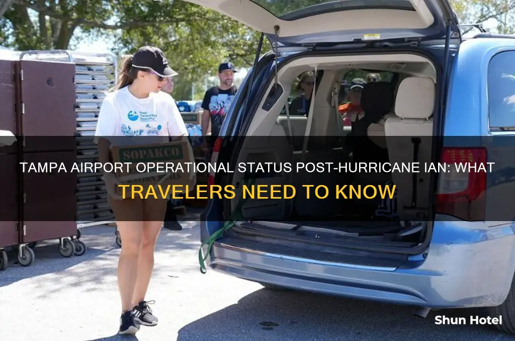 is tampa airport open after hurricane ian