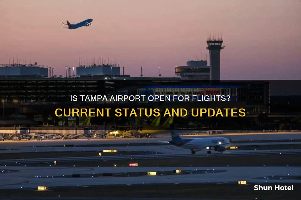 is tampa airport open for flights