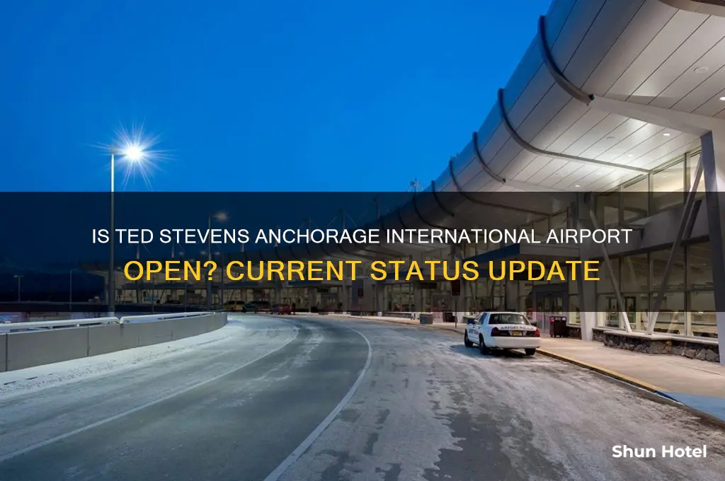 is ted stevens airport open