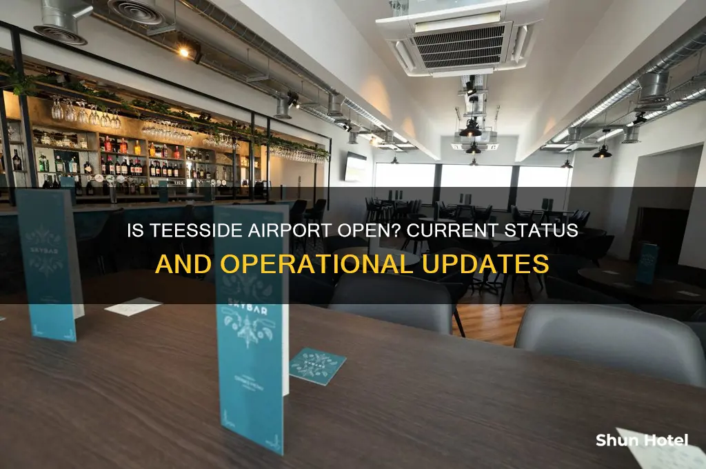 is teesside airport open