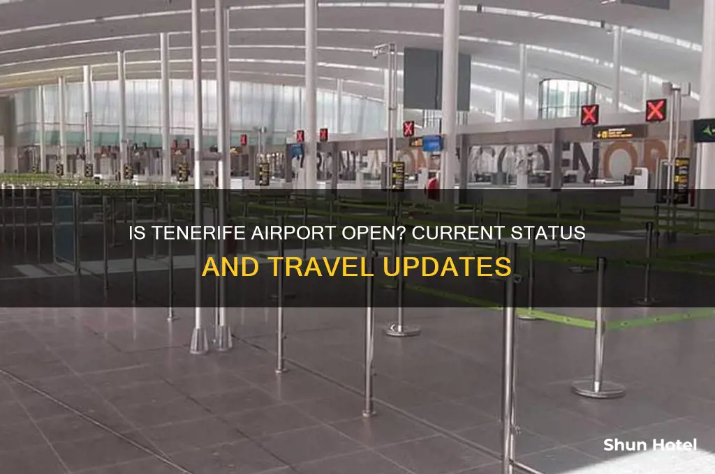 is tenerife airport open