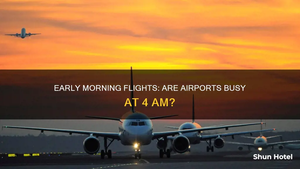 is the airport busy at 4am