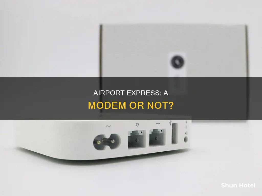 is the airport express a modem