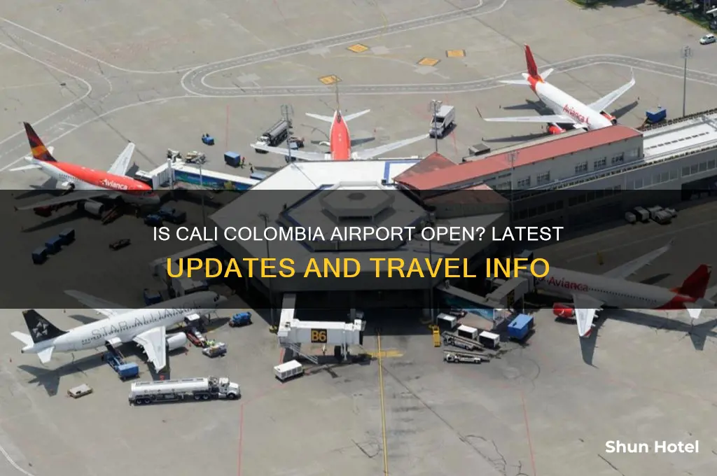 is the airport in cali colombia open