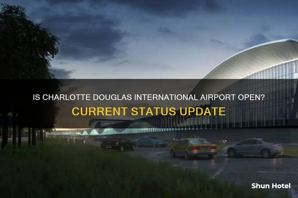 is the airport in charlotte nc open