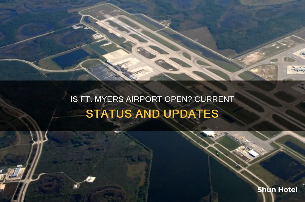 is the airport in ft myers open
