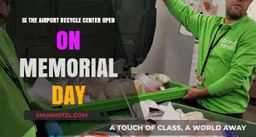 Memorial Day Airport Recycling: Is the Center Open?