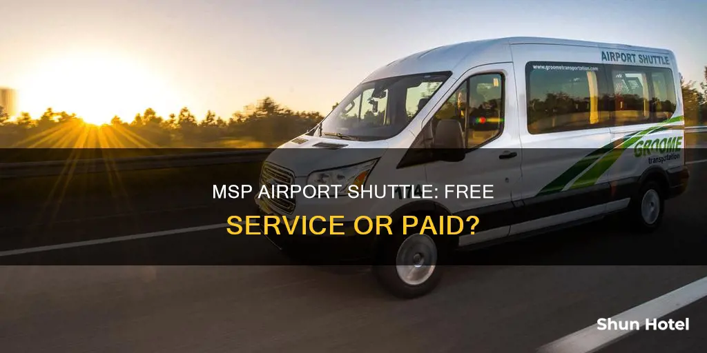 is the airport shuttle msp free
