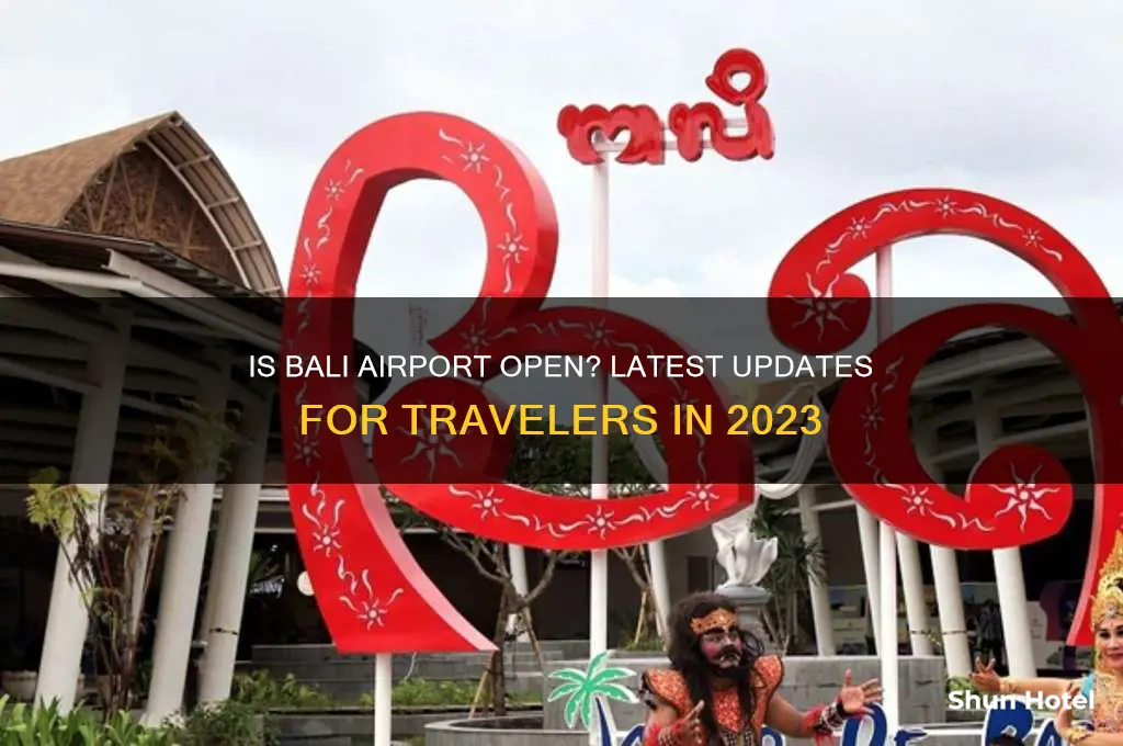 is the bali airport open