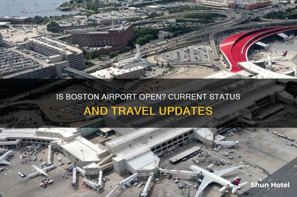 is the boston airport open