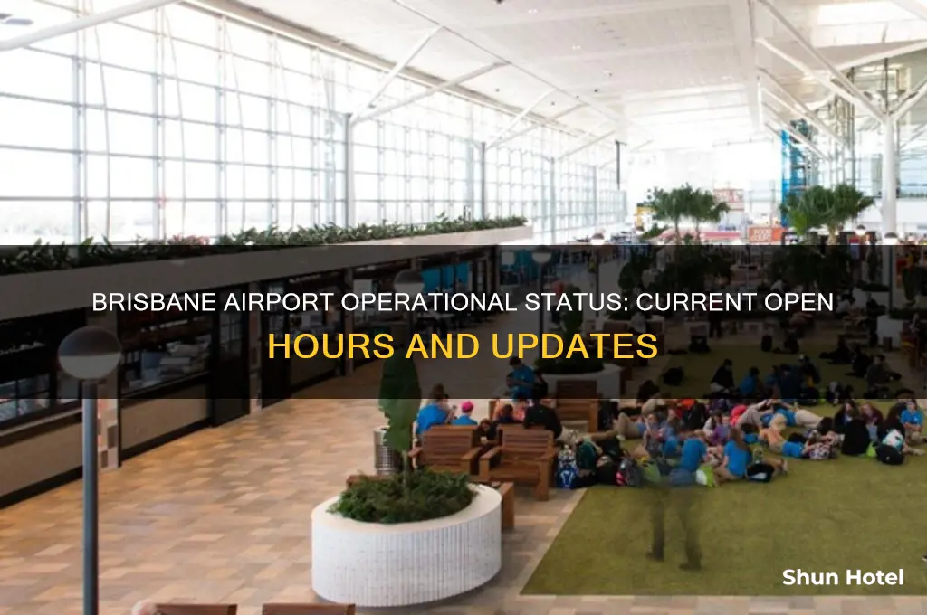is the brisbane airport open