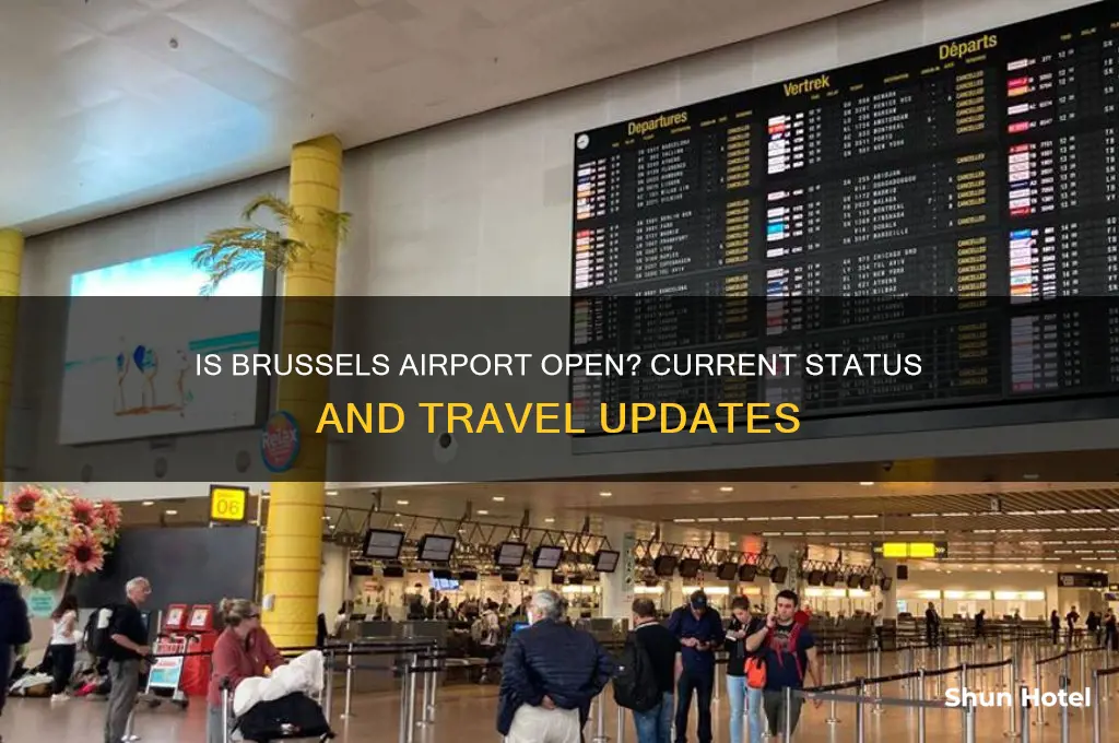 is the brussels airport open