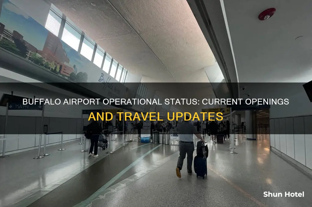 is the buffalo airport open now