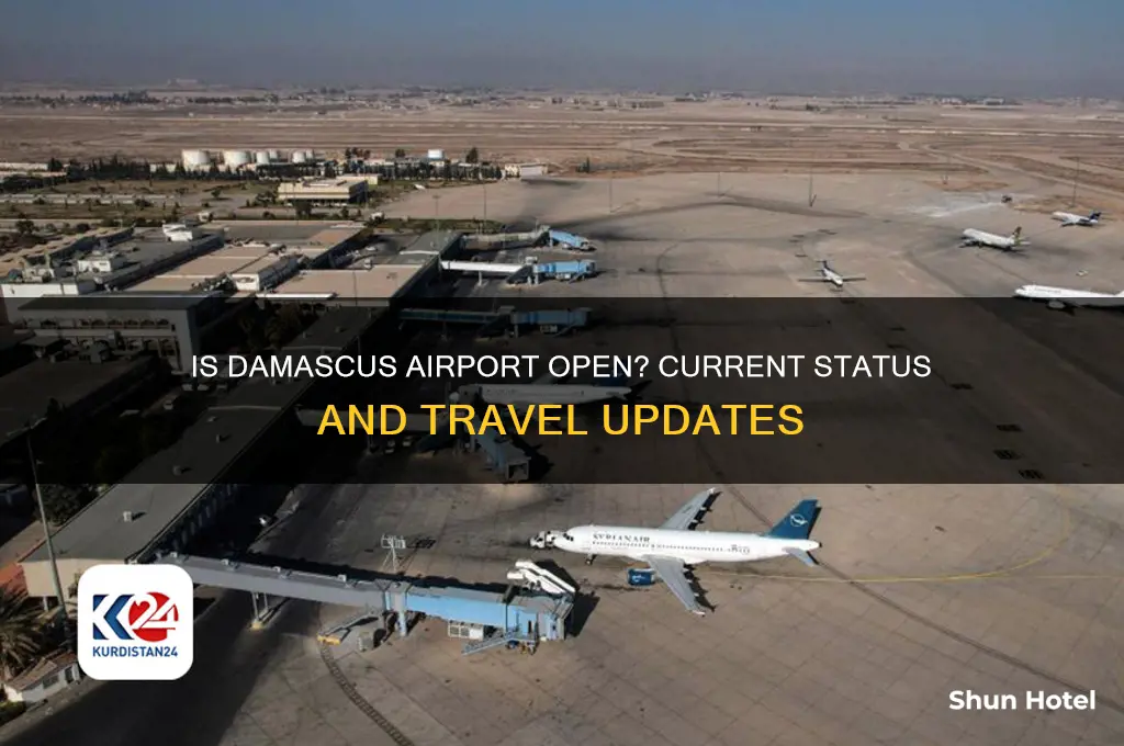 is the damascus airport open